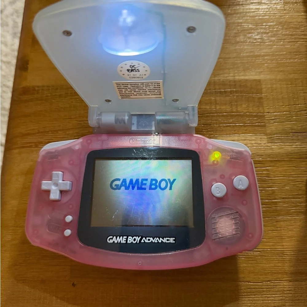 Nintendo Game Boy Advance in Pink with Games and Case